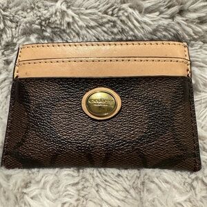 Coach logo card/ID wallet